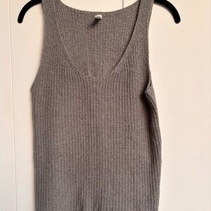 Wishlist Charcoal Textured Knit Top